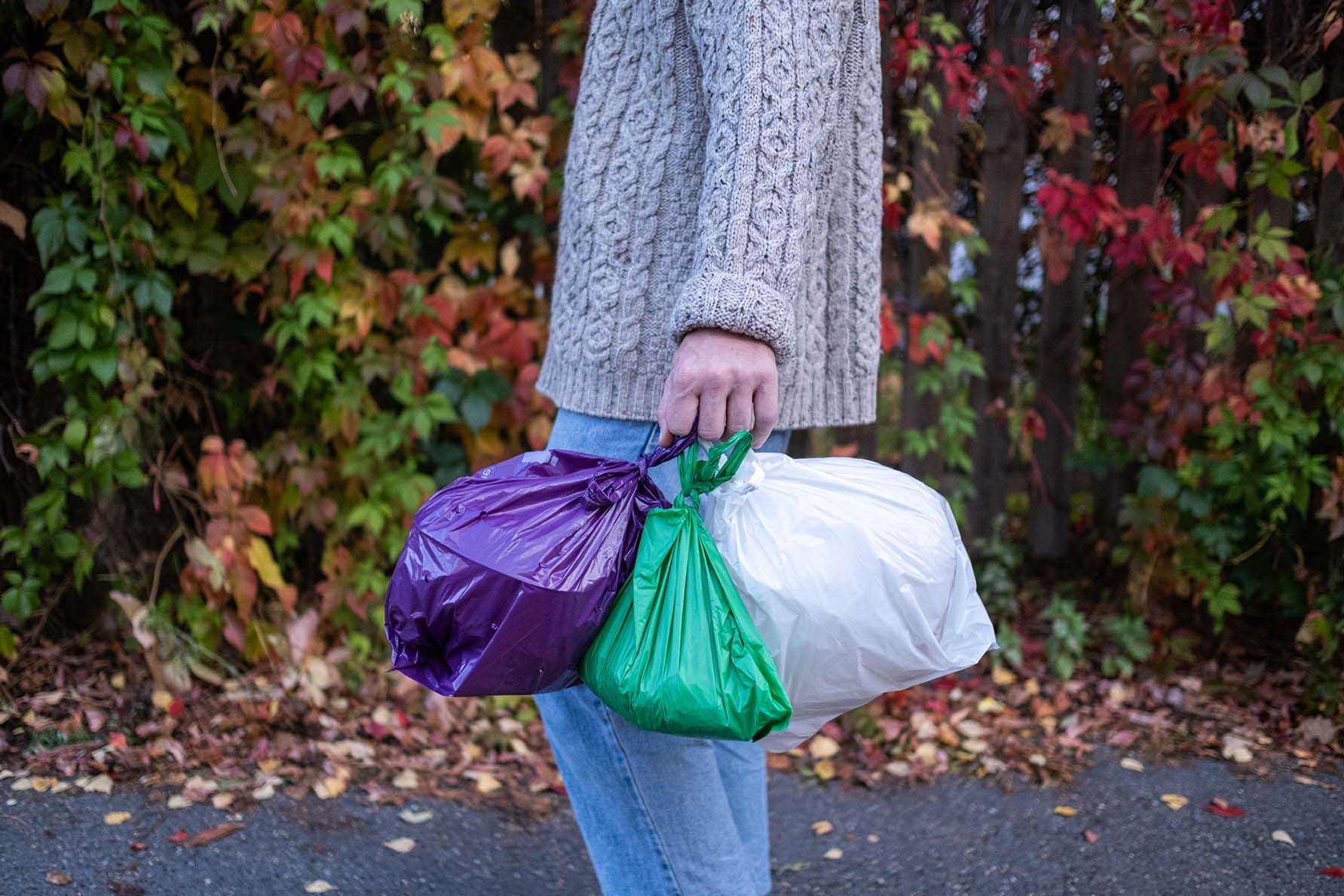 sortering oslo grønn lilla pose avfall 2